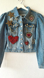 Load image into Gallery viewer, One of a Kind Jean jacket
