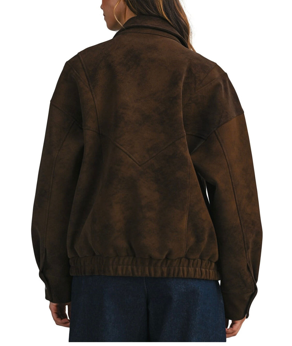 Mocha Bomber Jacket