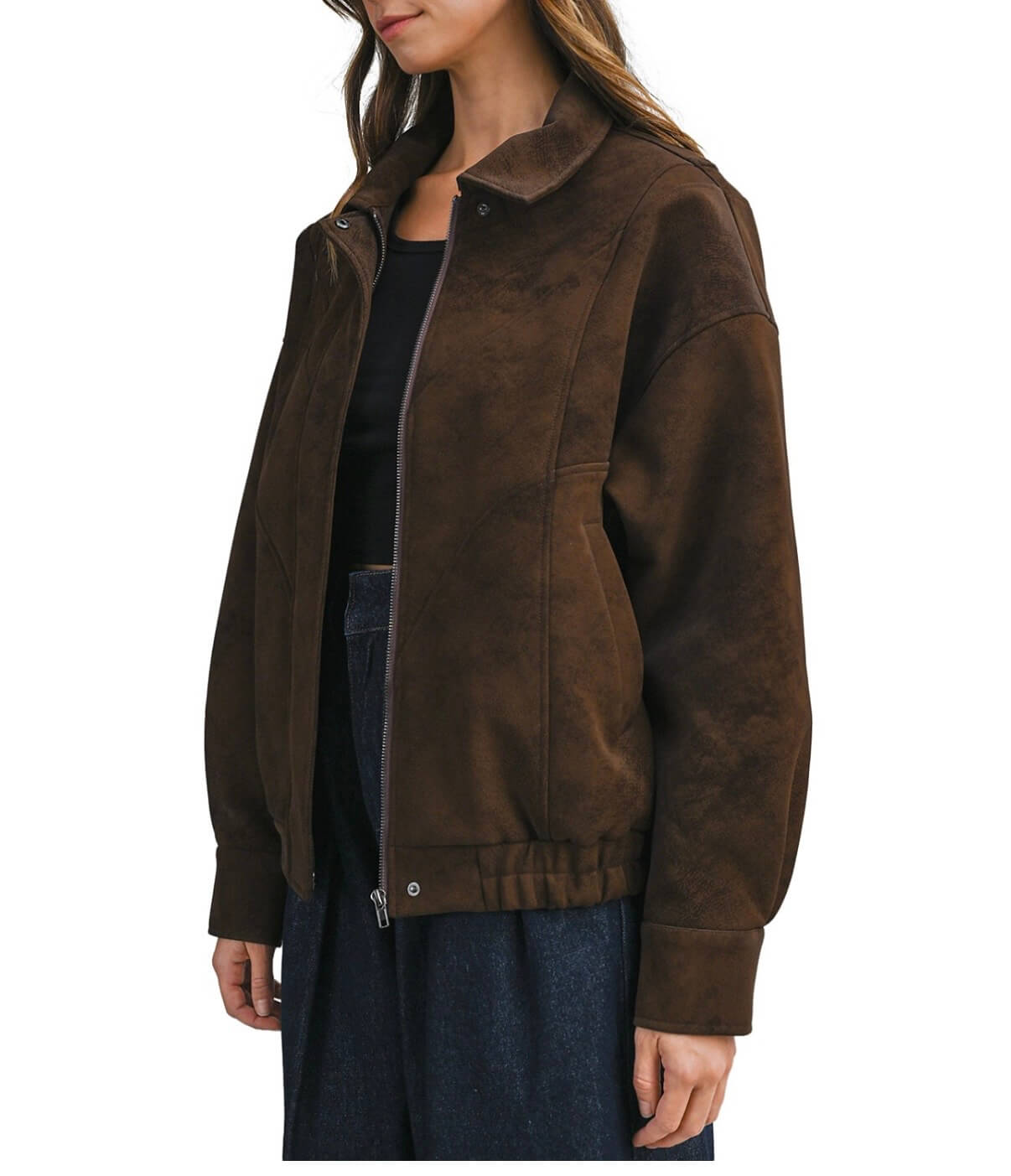 Mocha Bomber Jacket