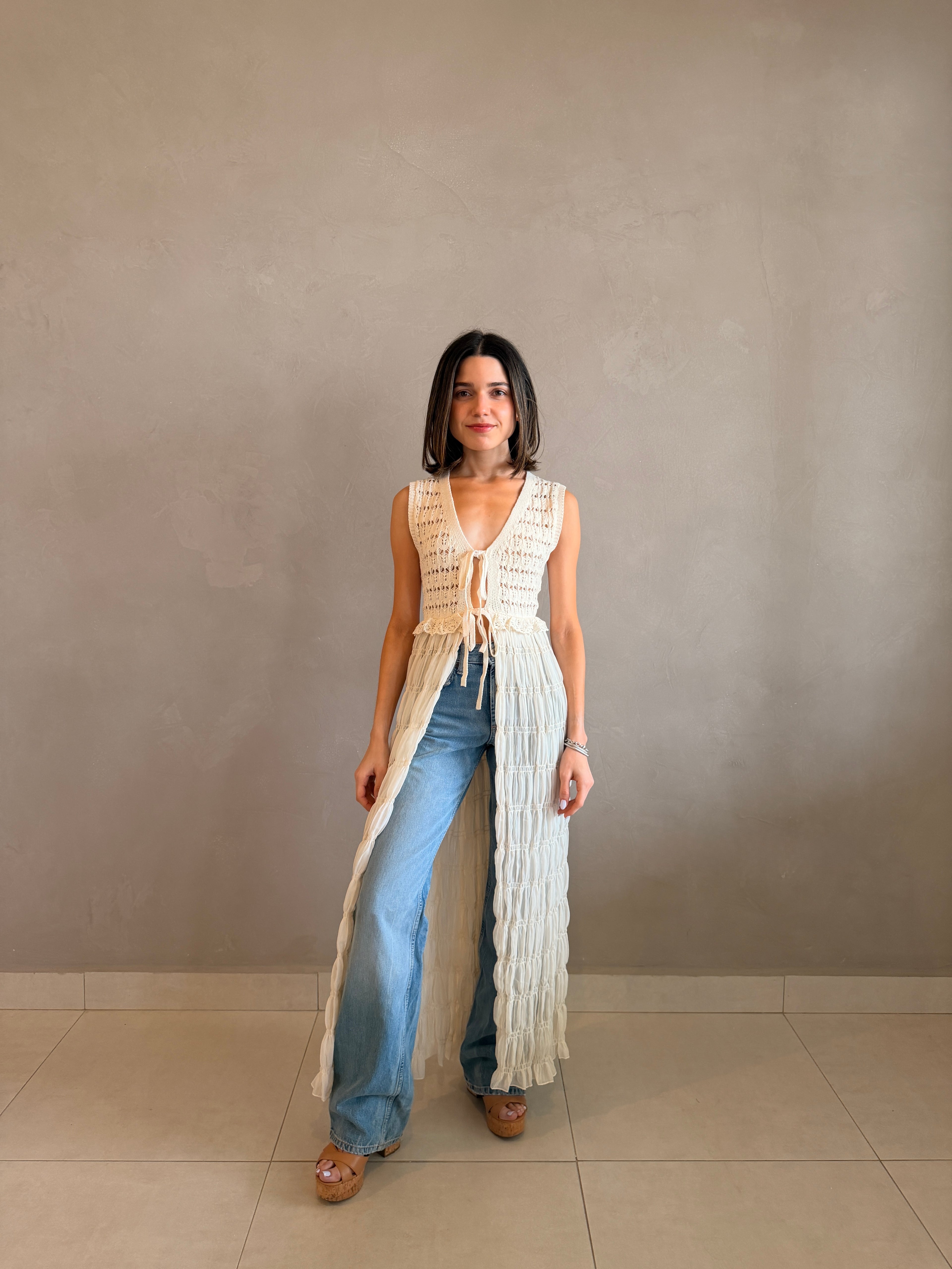 Knit & Crochet Sleeveless Top