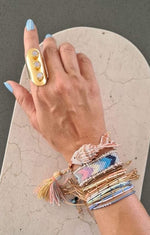 Load image into Gallery viewer, Miyuki Borde Flecos Bracelet
